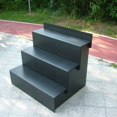 Schwarzer Blumenausstellungsstand Coroplast pp. runzelte das Plastik4 Schritt-langlebige Gut