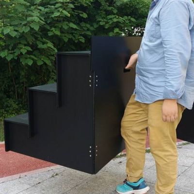 Schwarzes Corflute bedeckt Blumenstand-antistatische Kleinblumenpräsentationsständer