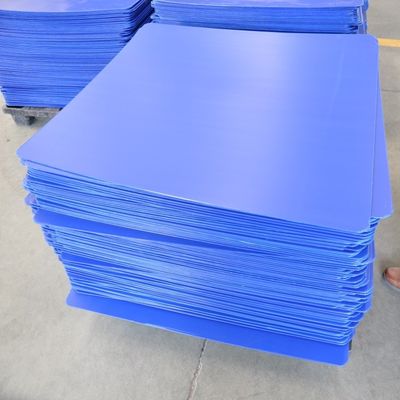 Füllt Doppelwand geriffelte Paletten-Schicht 3mm 4mm auf, Schicht-Auflagen-, diepalette Blaues bedeckt