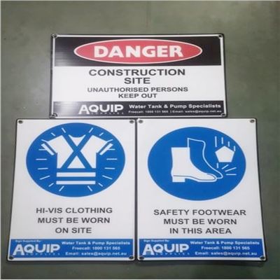 Warnende Plastikzeichen Corona Corflute Construction Signs Corflute