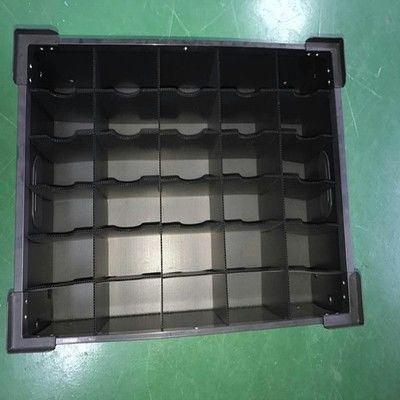 Statische Anti3mm 4mm runzelten verpackenden Plastikkasten für elektronische Bauelemente