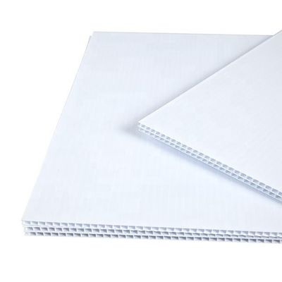 4mm weiße Corflute Zeichen-freie Räume Blatt-4x8 Coroplast für Werbung