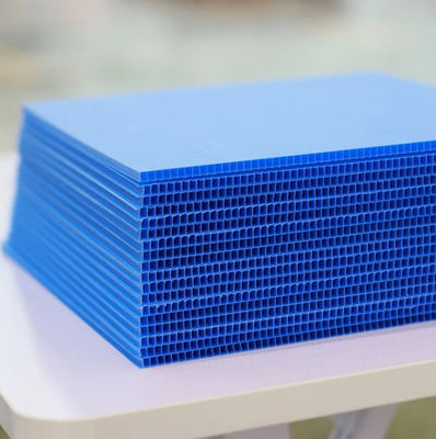 Blaues gewölbtes Plastikbrett Corflute-Blatt-3mm 4mm für Zeichen