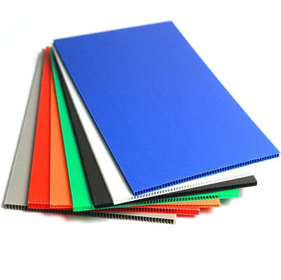 Blaues gewölbtes Plastikbrett Corflute-Blatt-3mm 4mm für Zeichen
