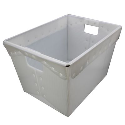 Umsatz runzelte Post-Tote White USPS, der Plastiktotalisatoren versendet