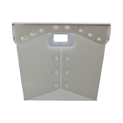 Umsatz runzelte Post-Tote White USPS, der Plastiktotalisatoren versendet