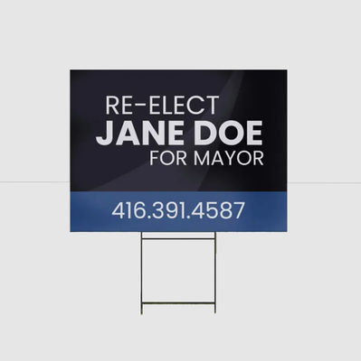 Leichte und wetterbeständige PP-Wellkunststoff-Werbeschilder