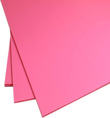 Polypropylen gewölbtes Kunststoffblech Corflute Board angepasst