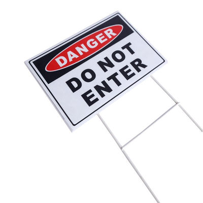 PP Korflute Schild Wellstoff Yard Coroplast Schild Leichtgewicht kundenspezifisch