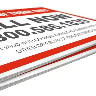 UV-Resistant Outdoor Yard Sign made from durable corrugated plastic, designed for long-lasting outdoor use. Lightweight, weather-resistant, and customizable for advertising, events, and promotions.